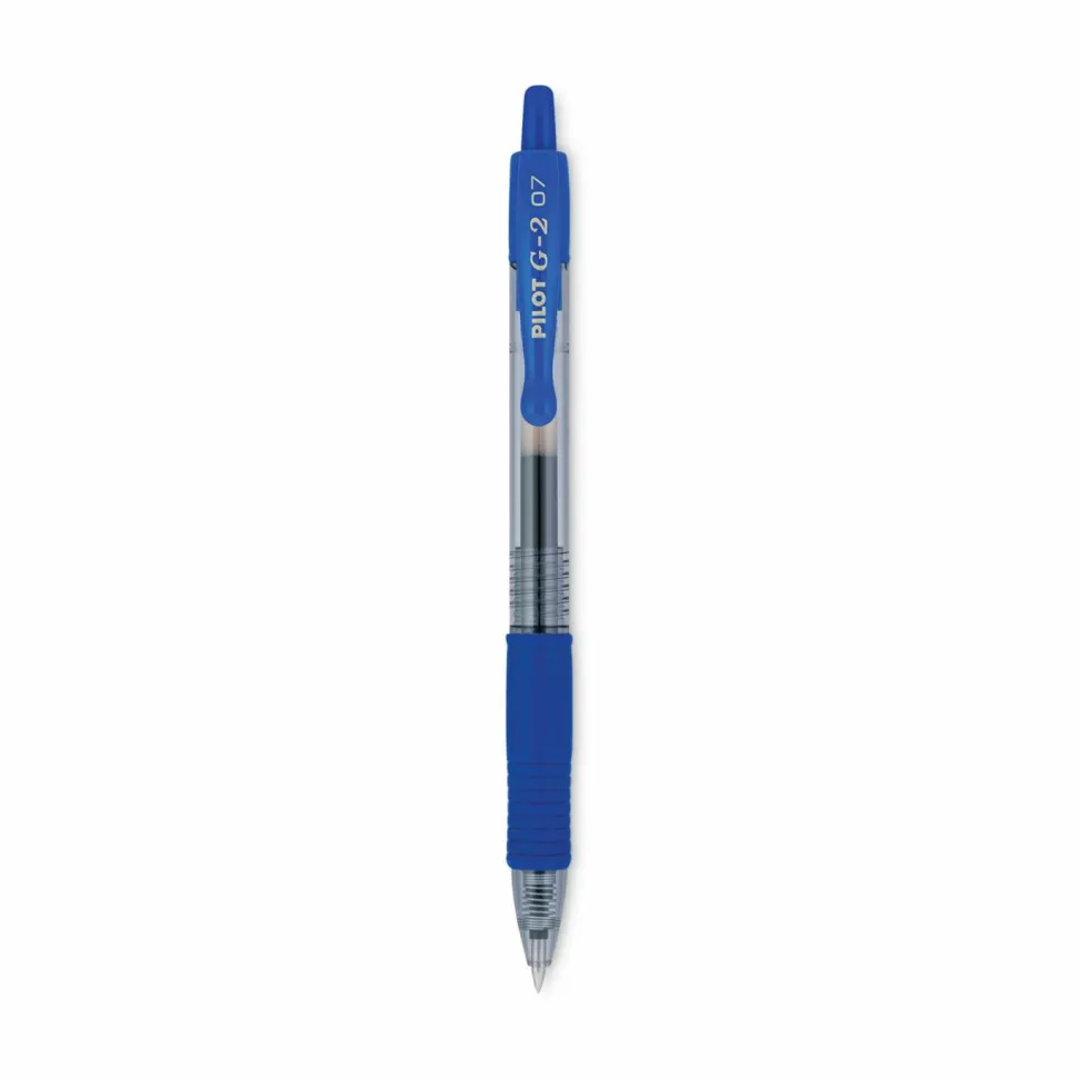 Pilot G2 Retractable Gel Pens, Fine Point, 0.7 mm, Black Barrel, Black Ink, Pack Of 36 Pens