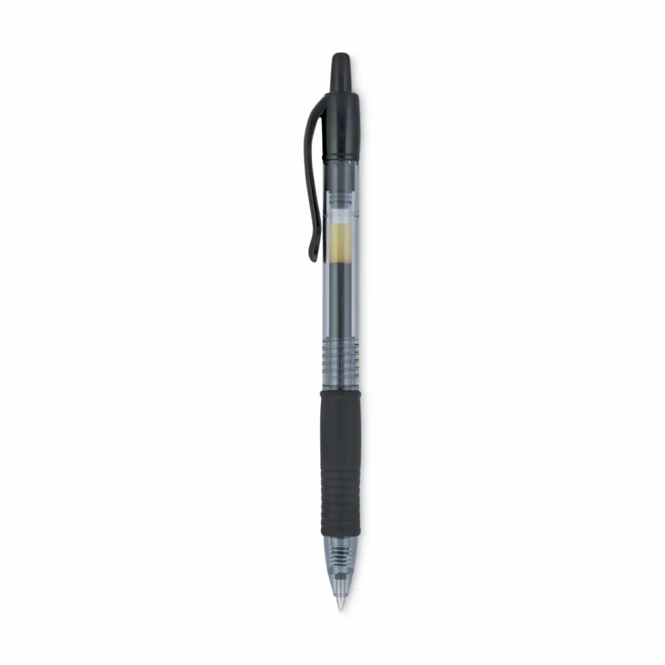 Pilot G2 Retractable Gel Pens, Fine Point, 0.7 mm, Black Barrel, Black Ink, Pack Of 36 Pens