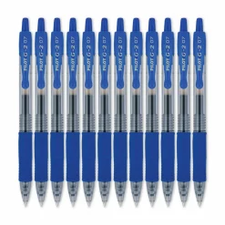 Pilot G2 Retractable Gel Pens, Fine Point, 0.7 mm, Black Barrel, Black Ink, Pack Of 36 Pens