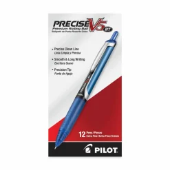 Pilot Precise V5RT Rollerball Pen, Retractable, Extra-Fine 0.5 mm, Blue Ink, Blue Barrel