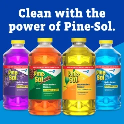 Pine-Sol CloroxPro Multi-Surface Cleaner Concentrated, Lemon Fresh Scent, 80 oz Bottle, 3/Carton