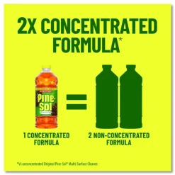 Pine-Sol Multi-Surface Cleaner Disinfectant Concentrated, Pine Scent, 20 oz Bottle, 8/Carton