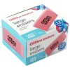 Pink Bevel Erasers, Large, Pack Of 12