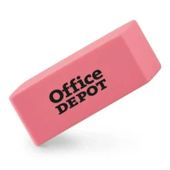 Pink Bevel Erasers, Large, Pack Of 12