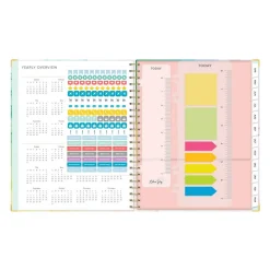 Planning Calendar BS Rainbow Ink Matte 8.5x11 AY26–27 (15-mo), 2026 to 2027 Calendar