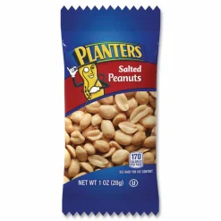 Planters Salted Peanuts, 1 oz Pack, 48/Box