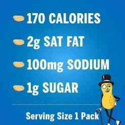 Planters Salted Peanuts, 1 oz Pack, 48/Box
