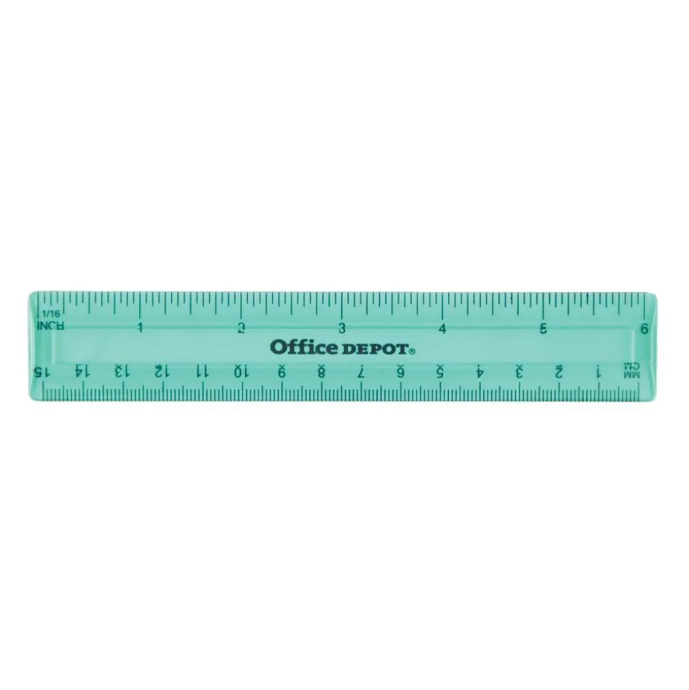Plastic Ruler, 6", Assorted Colors (No Color Choice), 1 Each