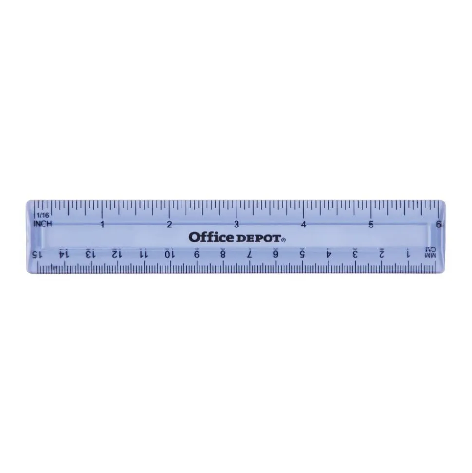 Plastic Ruler, 6", Assorted Colors (No Color Choice), 1 Each