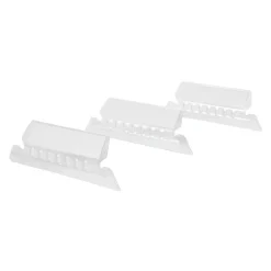 Plastic Tabs, 2", 1/5 Cut, Clear, Pack of 25
