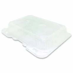 Plastifar Bakery Containers, Muffin/Cupcake, 7.25 x 9.88 x 3.13, Clear, 250/Carton