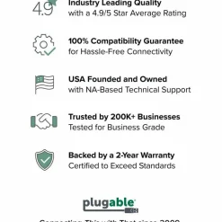 Plugable GaN USBC Charge Block 30W White