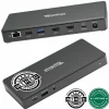 Plugable USB C Docking Station Dual Monitor 2 HDMI Ports, Power Delivery Dock, Dual 4K Monitor