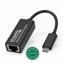 Plugable USB C Ethernet Adapter, Fast and Reliable Gigabit Connection