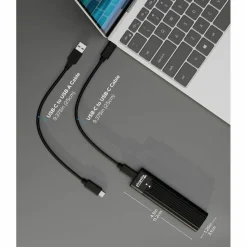 Plugable USB C to M.2 NVMe Tool-free Enclosure USB C and Thunderbolt 3 Compatible up to USB 3.1 Gen 2 Speeds (10Gbps).