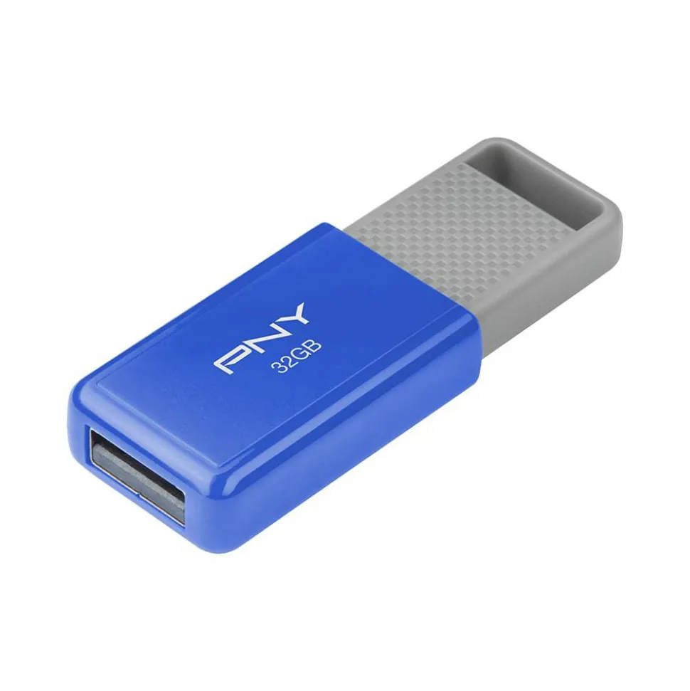PNY USB 2.0 Flash Drive, 32GB, Assorted Colors