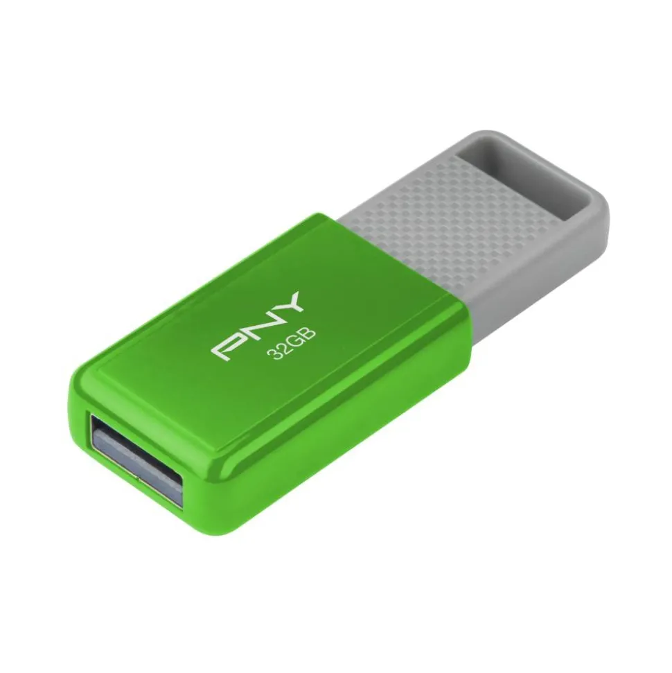 PNY USB 2.0 Flash Drive, 32GB, Assorted Colors