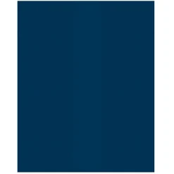 2-Pocket Paper Folders, Dark Blue, Pack of 25