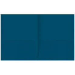 2-Pocket Paper Folders, Light Blue, Pack of 25