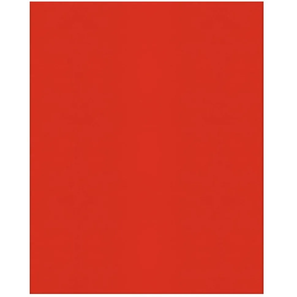 2-Pocket Paper Folders, Red, Pack of 25