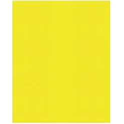 2-Pocket Paper Folders, Yellow, Pack Of 25