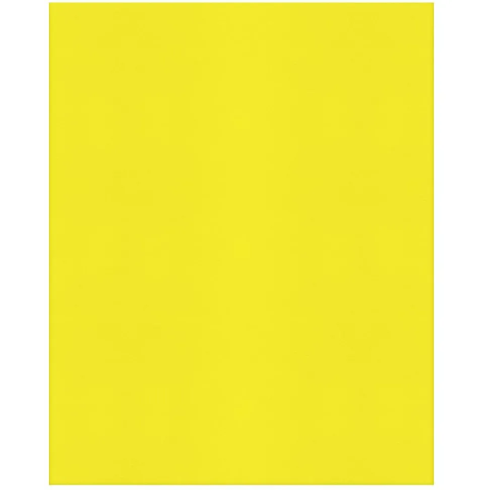 2-Pocket Paper Folders, Yellow, Pack Of 25