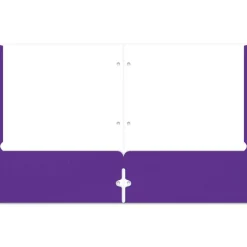 2-Pocket School-Grade Paper Folder, Letter Size, Purple