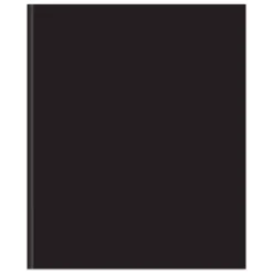 2-Pocket School-Grade Paper Folder with Prongs, Letter Size, Black