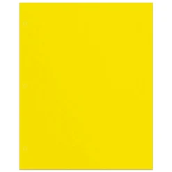 2-Pocket School-Grade Paper Folder, Letter Size, Yellow