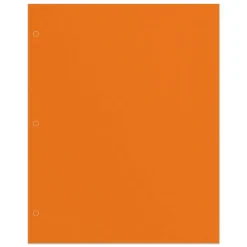 2-Pocket School-Grade Paper Folder, Letter Size, Orange