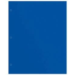 2-Pocket School-Grade Paper Folder, Letter Size, Blue