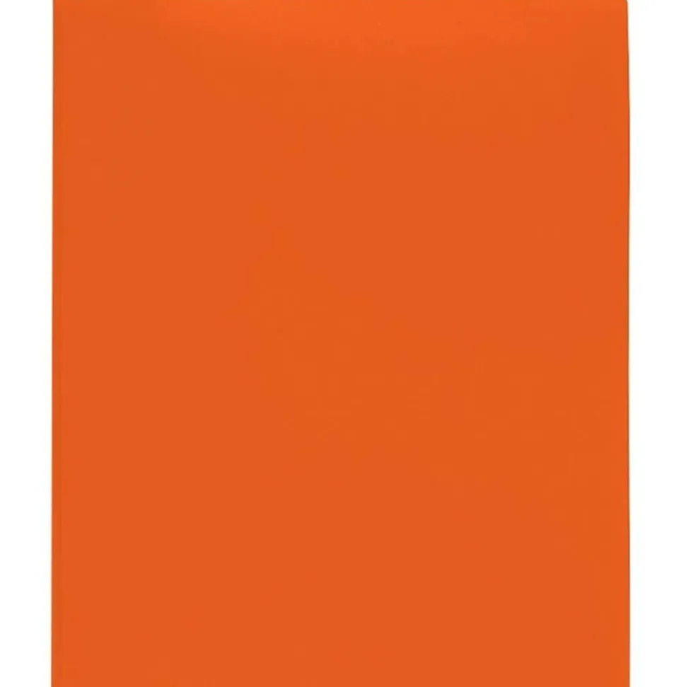 2-Pocket School-Grade Poly Folder with Prongs, Letter Size, Orange