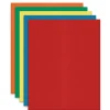 2-Pocket Textured Paper Folders With Prongs, Assorted Colors, Pack Of 25
