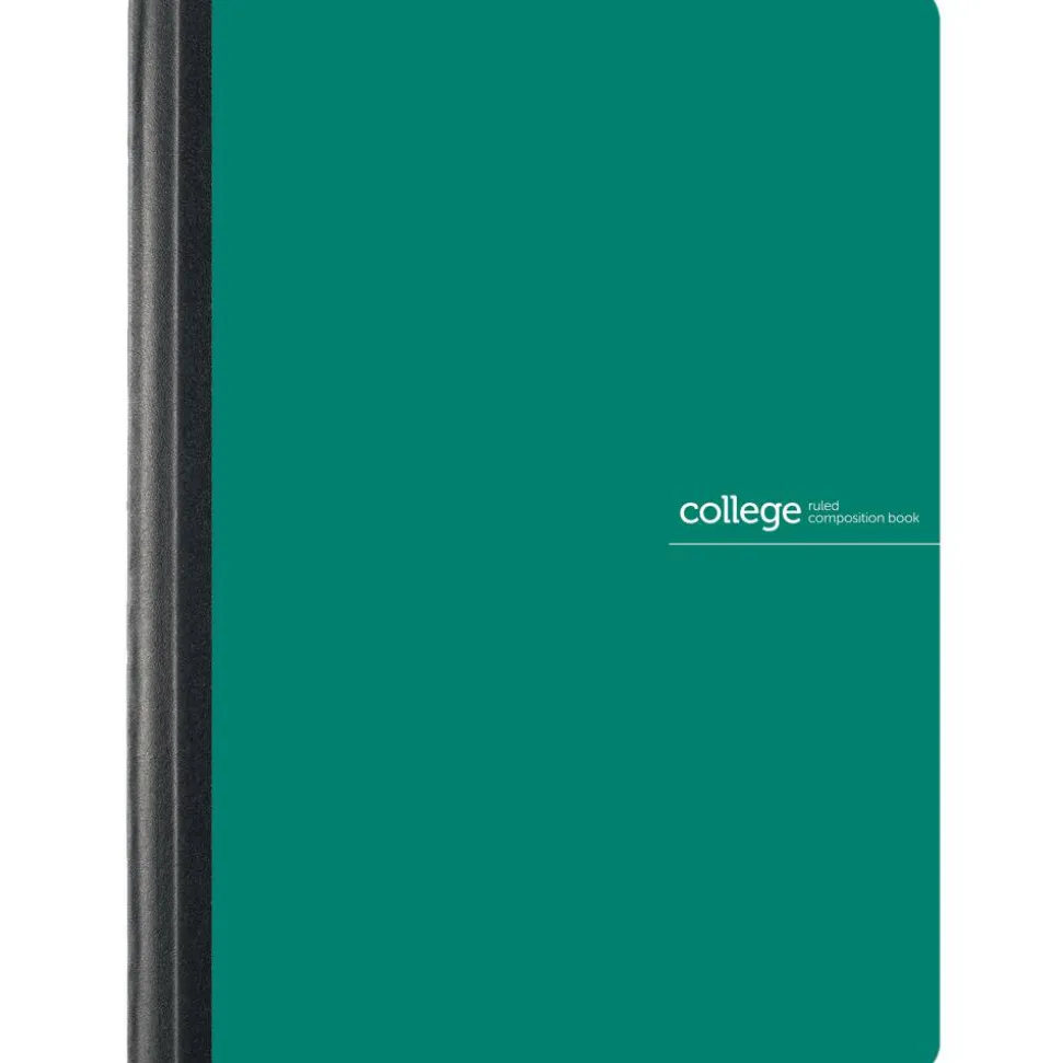 Poly Composition Book, 7-1/2" x 9-3/4", College Ruled, 80 Sheets, Green