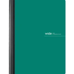 Poly Composition Book, 7-1/2" x 9-3/4", Wide Ruled, 80 Sheets, Green
