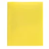 Poly 2-Pocket Portfolio With Fasteners, Yellow