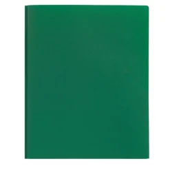 Poly 2-Pocket Portfolio With Fasteners, Green