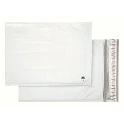 Poly Bubble Mailer, Size #5, 10 1/2" x 15", White