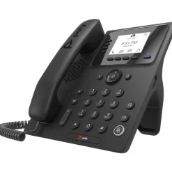 Poly CCX 350 IP Phone - Corded - Corded - Desktop, Wall Mountable - Black