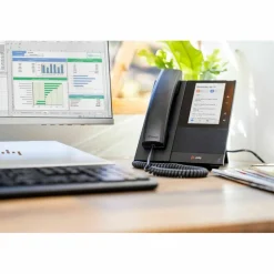Poly CCX 505 IP Phone - Corded - Corded/Cordless - Wi-Fi, Bluetooth - Desktop, Wall Mountable - Black