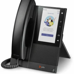 Poly CCX 505 IP Phone - Corded - Corded/Cordless - Wi-Fi, Bluetooth - Desktop, Wall Mountable - Black