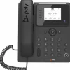 Poly CCX 350 IP Phone - Corded - Corded - Desktop, Wall Mountable - Black