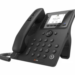 Poly CCX 350 IP Phone - Corded - Corded - Desktop, Wall Mountable - Black