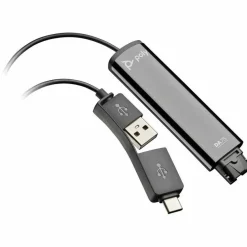 Poly DA75 USB to QD Black Adapter TAA