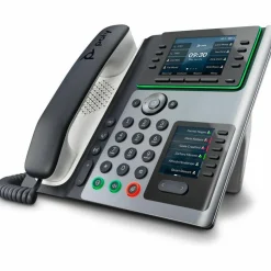 Poly Edge IP Phone - Corded - Corded - Desktop - Black - TAA Compliant