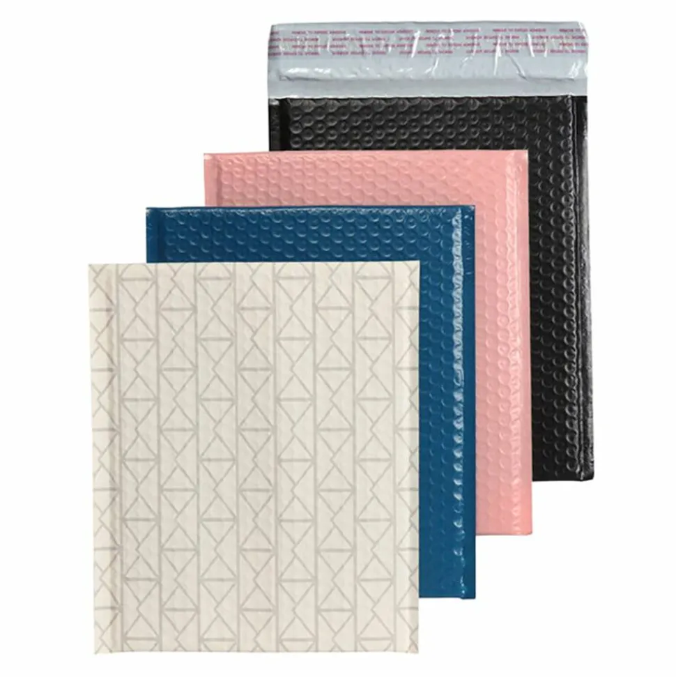Poly Fashion Bubble Mailer, #2, 8 1/2" x 11", Assorted Colors