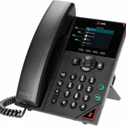 Poly VVX 250 IP Phone - Corded - Corded - Desktop, Wall Mountable - Black