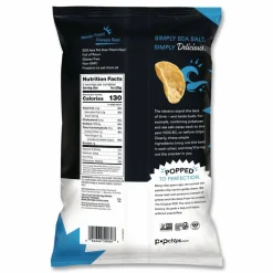 popchips Potato Chips, Sea Salt Flavor, 0.8 oz Bag, 24/Carton