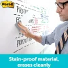 Post it Non-Magnetic Dry-Erase Whiteboard Surface, 36" x 48", White
