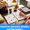 Post-it 1" x 1 1/2" Durable Index Tabs, Assorted, 6 Tabs Per Pad, Pack Of 6 Pads